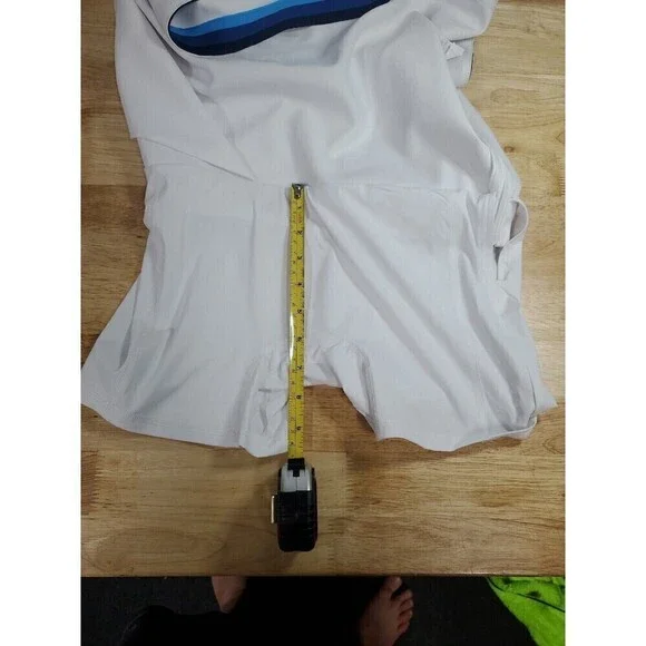 G/Fore Tux Stretch Twill Skort Snow/Blue Womens Golf Skirt Size 2